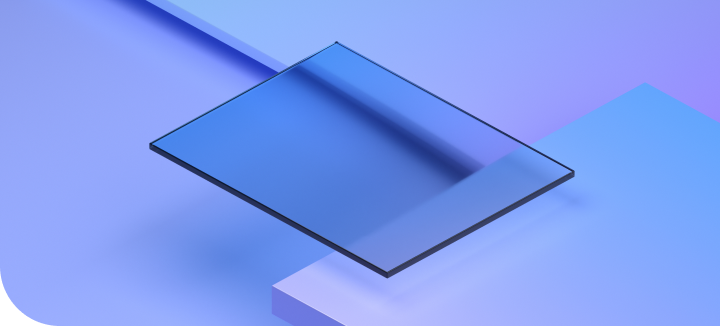 Immagine di sfondo con forme geometriche blu