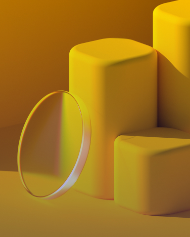 Background image with yellow geometrical shapes